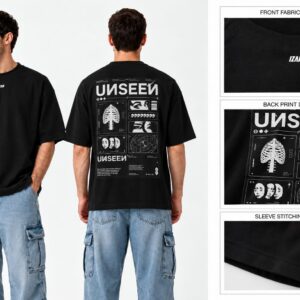camiseta negra unseen